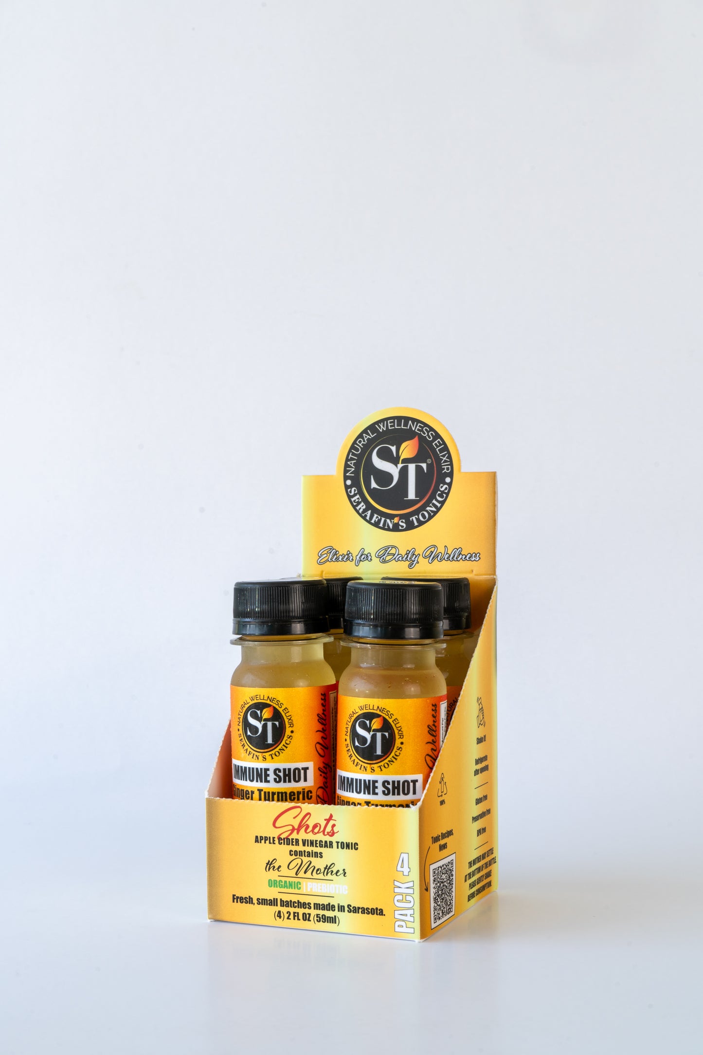 IMMUNE Shot | Ginger Turmeric | Pack of 4