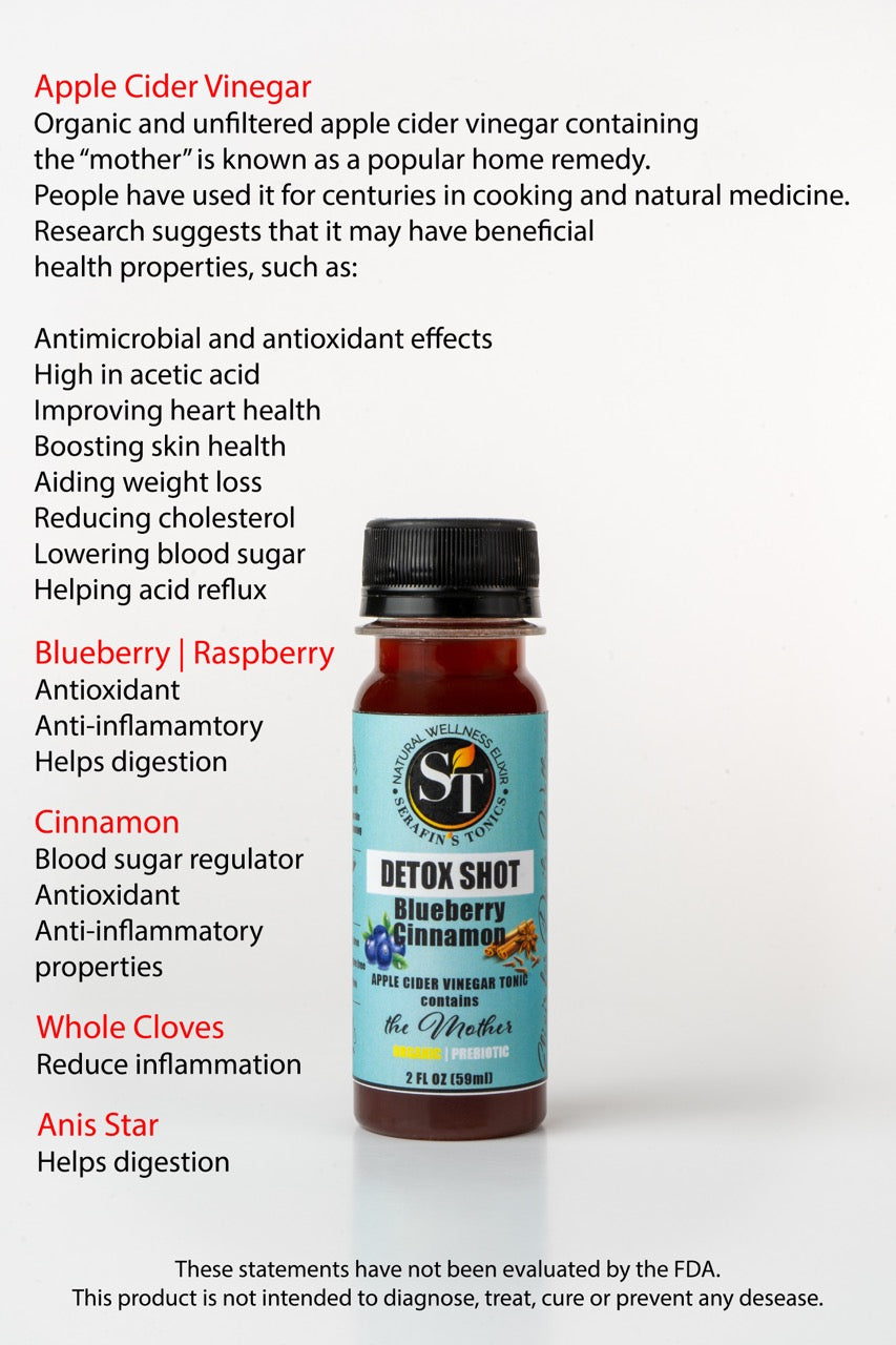DETOX Shot | Blueberry Cinnamon | Pack of 4